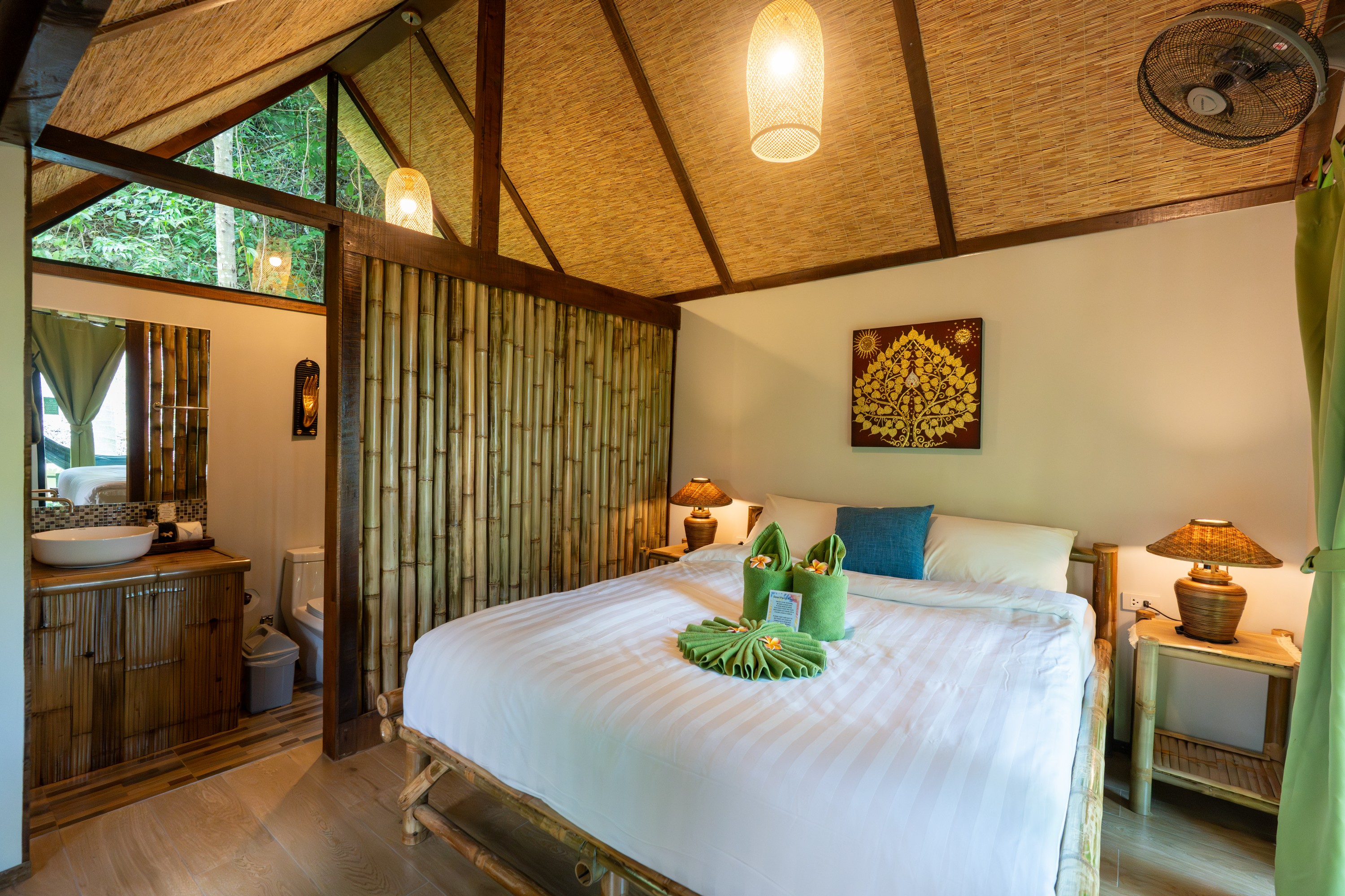 Bamboo Chalet Interior